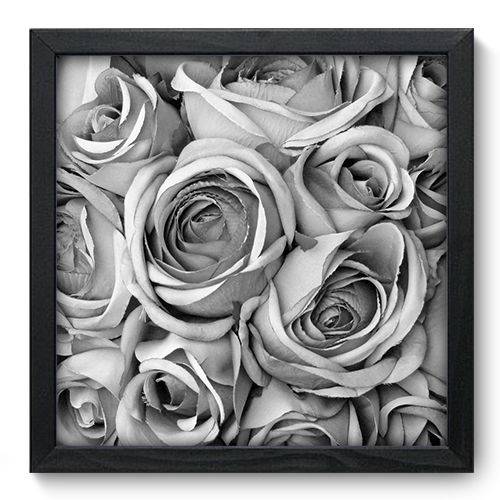 Quadro Decorativo Rosas N6005 33cm X 33cm