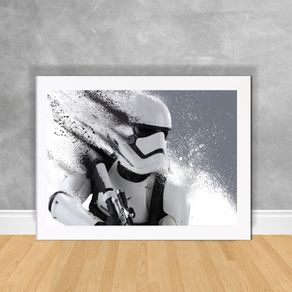 Quadro Decorativo StormTrooper - Star Wars 02 Star Wars 13 Branca