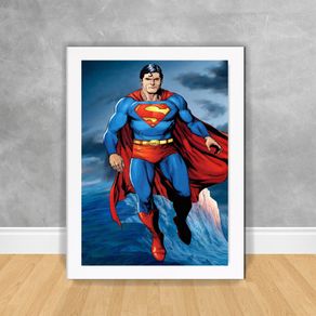 Quadro Decorativo Superman 03 Superman 03 Branca