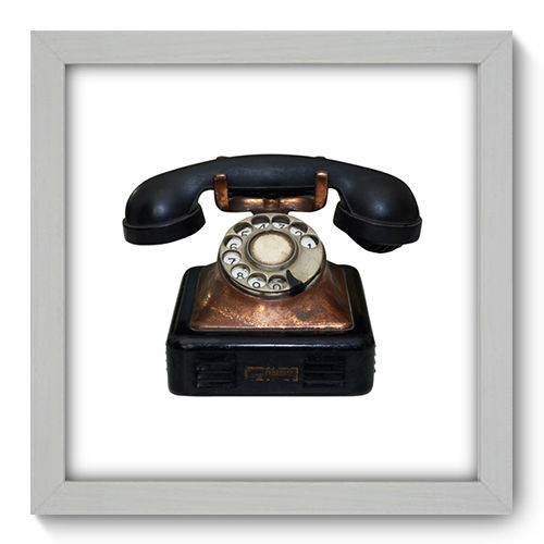 Quadro Decorativo - Telefone - 22cm X 22cm - 003qnvab