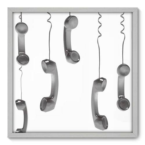 Quadro Decorativo - Telefones - 70cm X 70cm - 004qnvdb