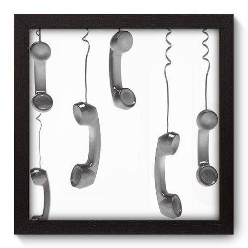Quadro Decorativo - Telefones - 22cm X 22cm - 004qnvap