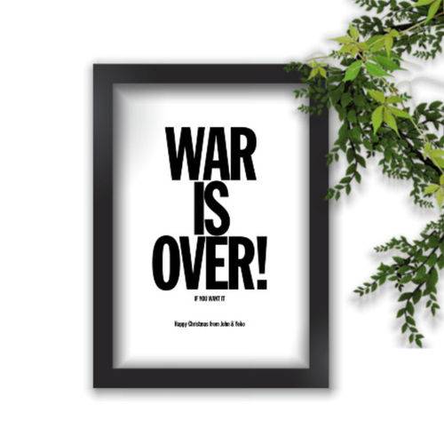 Quadro Decorativo The Beatles War Is Over