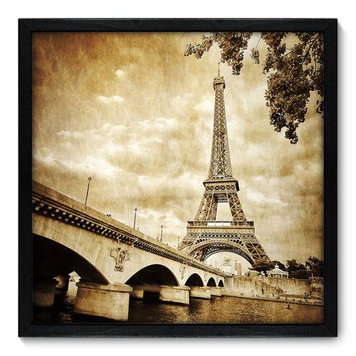 Quadro Decorativo - Torre Eiffel - 50cm X 50cm - 016qnmcp