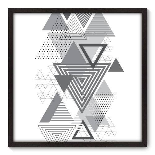 Quadro Decorativo - Triângulos - 70cm X 70cm - 177qnadp