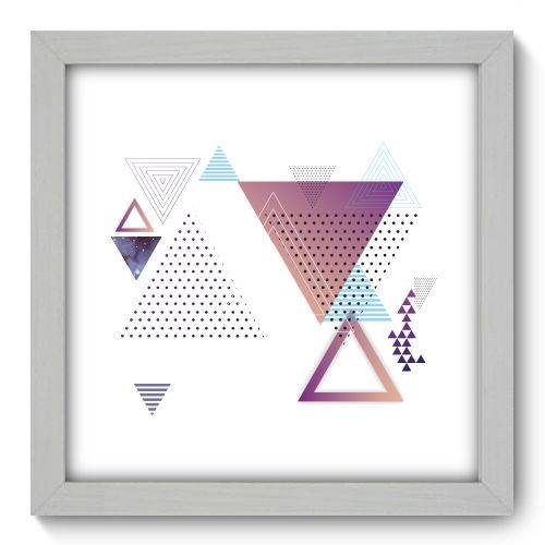 Quadro Decorativo - Triângulos - 22cm X 22cm - 167qnaab