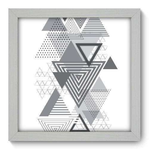 Quadro Decorativo Triângulos N1177 22cm X 22cm