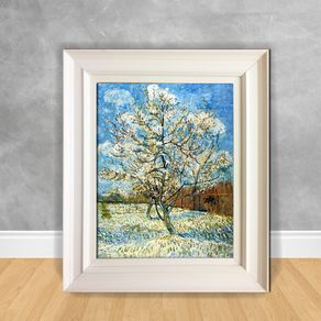 Quadro Decorativo Van Gogh - Peach Trees In Blossom Peach Trees In Blossom 40x50 Branca