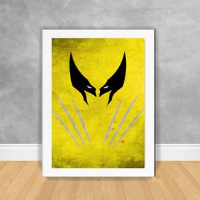Quadro Decorativo Wolverine X-Men 05 Branca
