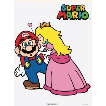 Quadro em Metal Mario Love
