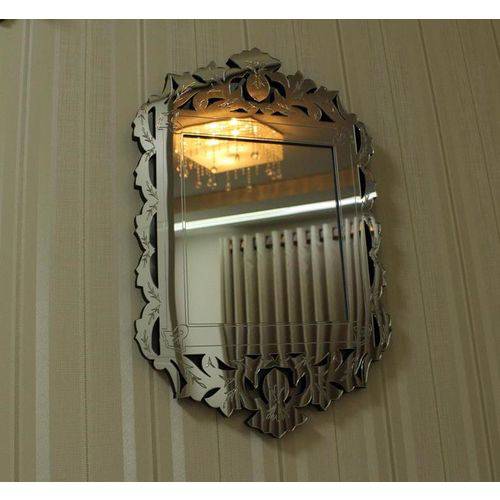 Quadro Espelho Decorativo Veneziano Ambiente Sala 60x92 38.83 Per