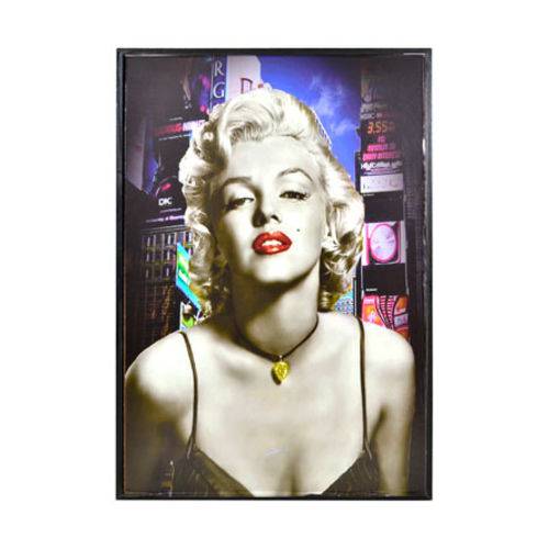 Quadro Marilyn Decorativo Placa Bar Sala Moldura Retro 20x30