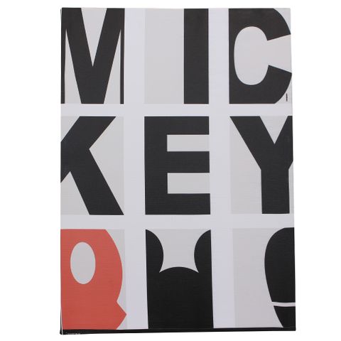 Quadro Mickey Tipografia