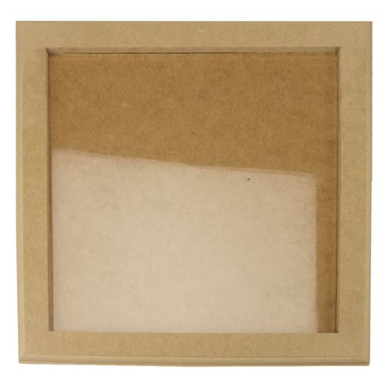 Quadro Moldura com Vidro em MDF 30,5x30,5x1cm - MDF