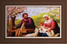 Quadro Religioso Jesus, Maria e José - 70 X 50 Cm | SJO Artigos Religiosos