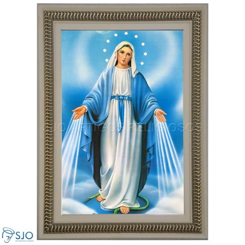 Quadro Religioso Nossa Senhora das Graças - 70 X 50 Cm | SJO Artigos Religiosos