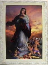 Quadro Religioso Nossa Senhora Imaculada Conceição - 90 X 60 Cm | SJO Artigos Religiosos
