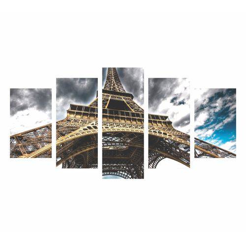 Quadro Torre Eiffel Decorativo Paris Nuvem