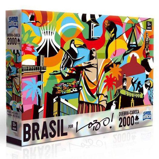 Quebra-Cabeça 2000 Peças Brasil por Lobo 2426 Toyster
