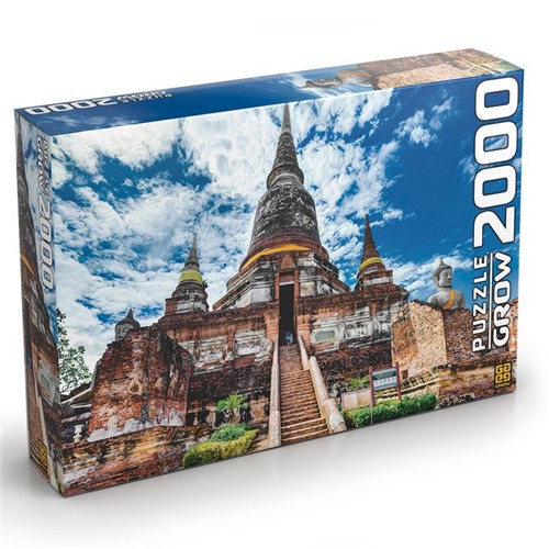 Quebra-Cabeça 2000 Peças - Templo Tailandês - GROW