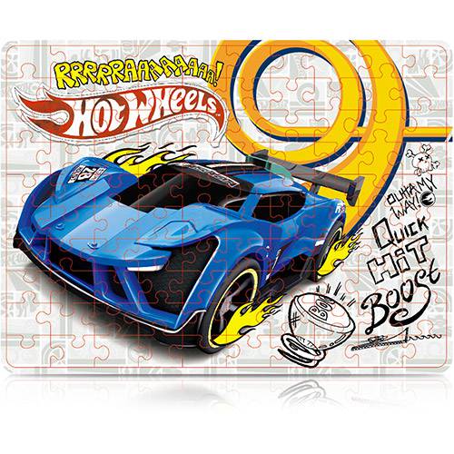Quebra Cabeça 100 Peças - Hot Wheels Carro Clássico - Mattel