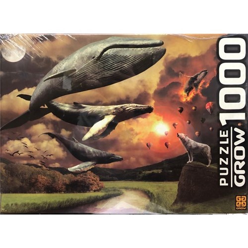 Quebra-Cabeça 1000 Peças - Flying Whales - GROW