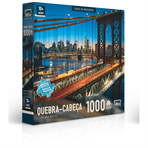 Quebra-cabeça 1000 Peças - Ponte de Manhattan