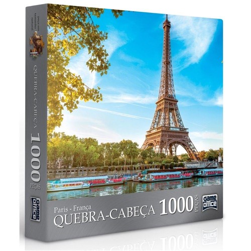 Quebra Cabeca 1000 Pecas - Torre Eiffel - Paris - Franca TOYSTER