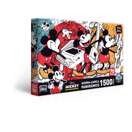 Quebra-cabeça - 1500 Peças - Mickey 90 Anos - Toyster
