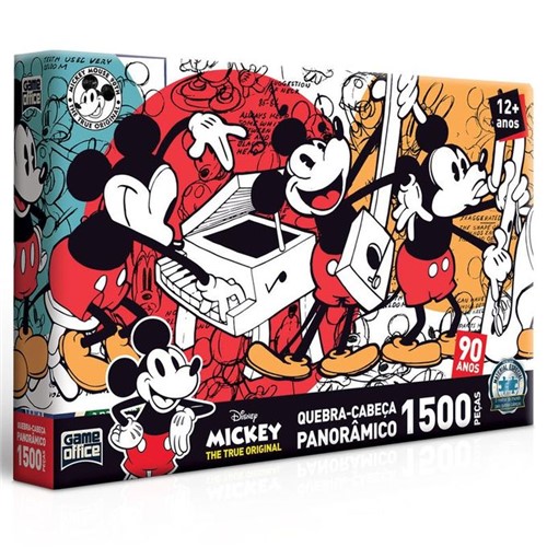 Quebra-Cabeça 1500 Peças Panorâmico - Mickey 90 Anos - TOYSTER