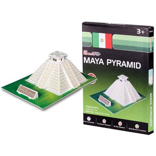 Quebra Cabeça 19 Pçs 3d Cubic Fun Maya Piramid