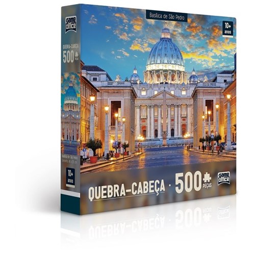 Quebra-Cabeça 500 Peças - Basílica de São Pedro - Itália - TOYSTER