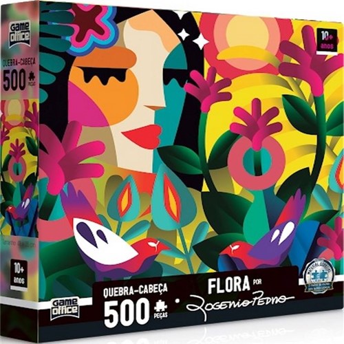 Quebra-Cabeça 500 Peças - Flora por Rogerio Pedro - TOYSTER