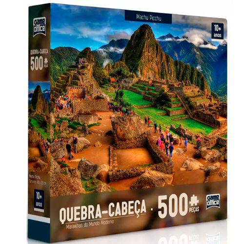 Quebra-cabeça - 500 Peças - Maravilhas do Mundo - Machu Picchu - Toyster