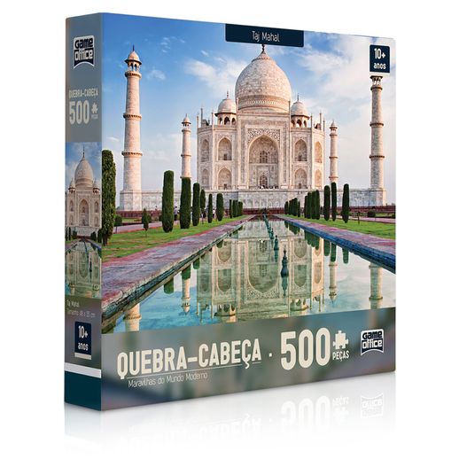 Quebra Cabeça 500 Peças Maravilhas do Mundo Moderno - Taj Mahal - Toyster