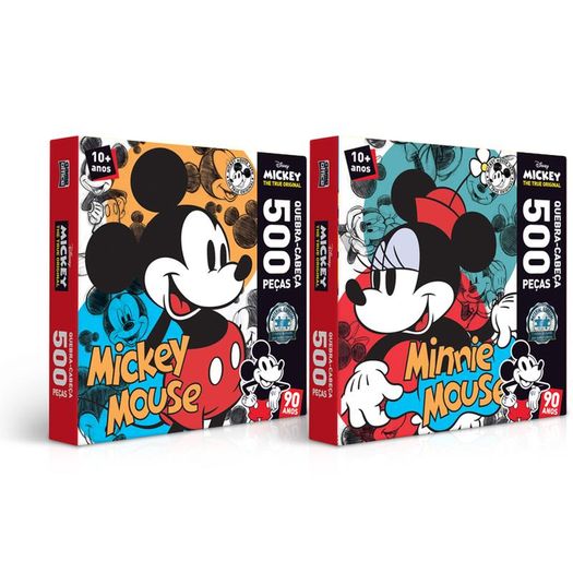 Quebra-Cabeça 500 Peças Mickey 90 Anos 2552 Toyster