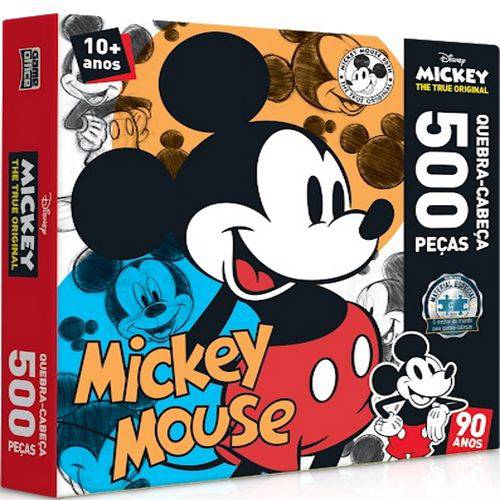 Quebra-cabeça 500 Peças - Mickey 90 Anos - Toyster