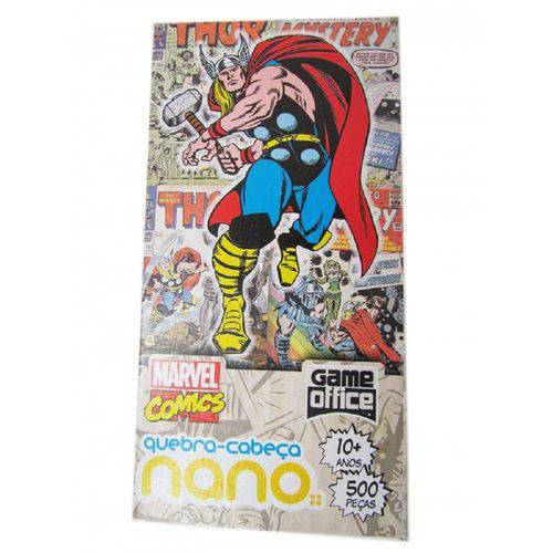 Quebra-Cabeça 500 Peças Nano - Marvel Comics - Thor