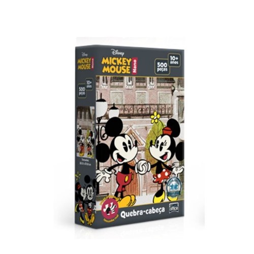 Quebra-Cabeça 500 Peças Nano - Mickey e Minnie - Toyster - TOYSTER