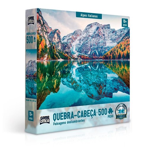 Quebra-Cabeça 500 Peças - Paisagens Deslumbrantes - Alpes Italianos - Toyster - TOYSTER