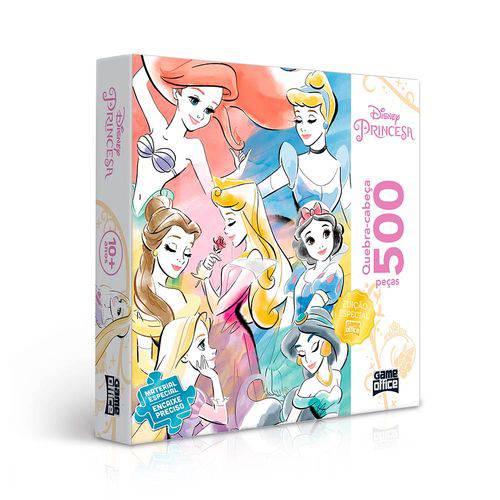 Quebra Cabeça 500 Peças Princesas Game Office Toyster
