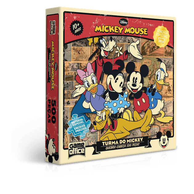 Quebra-cabeça 500 Peças Turma do Mickey Edição Especial