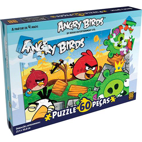 Quebra-Cabeça 60 Pçs Angry Birds - Grow