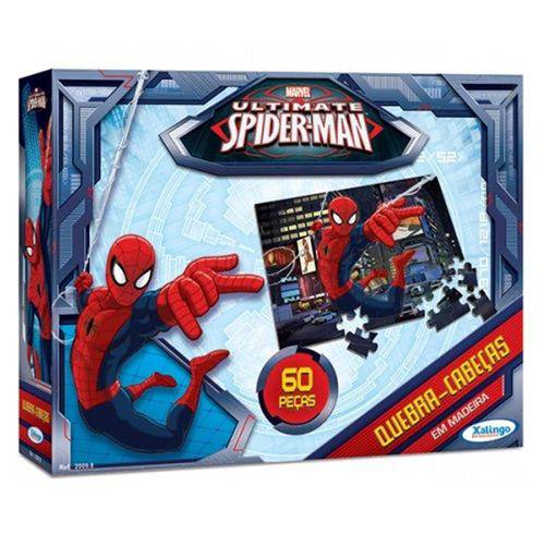 Quebra-Cabeca 60 Peças Spider-Man Ultimate Xalingo