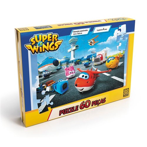 Quebra-Cabeça 60 Peças - Super Wings - Grow - GROW