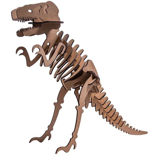 Quebra-Cabeça 29 Peças 3d Mdf Dinossauro Tiranossauro Rex Pasiani
