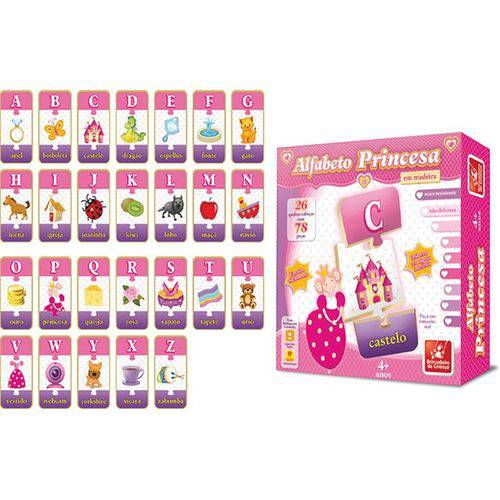 Quebra-cabeça Alfabeto Princesa - Brincadeira de Criança