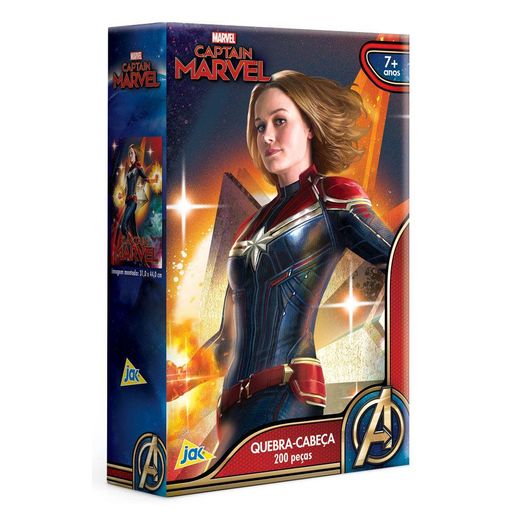 Quebra Cabeça Capitã Marvel 200 Peças - Toyster