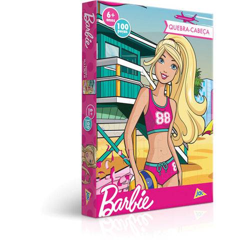 Quebra-Cabeca Cartonado Barbie 100 Pcs Toyster