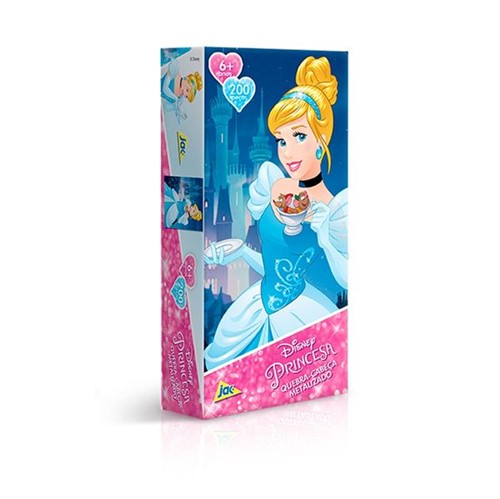 Quebra Cabeça Cinderela Princesas Disney 200 Peças Toyster